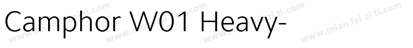 Camphor W01 Heavy字体转换